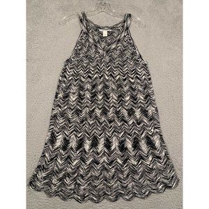 White‎ House Black Market Women's Sweater Dress Stretchy V Neck Large L Rayon